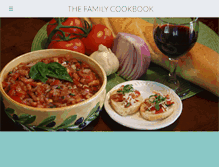 Tablet Screenshot of familycookbook.org